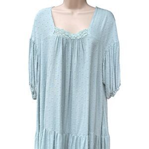 Elegant Light Blue baby doll dress L